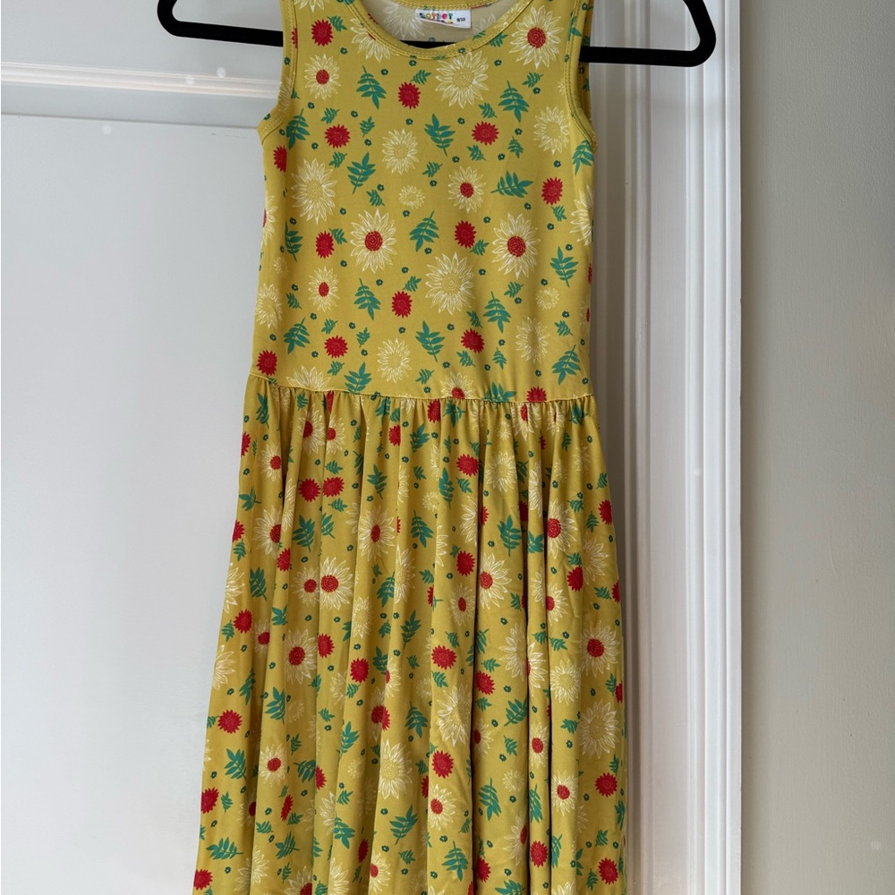 Dot Dot Smile Yellow Floral Kids Dress